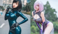 史上最適合穿乳膠衣的COSER！超性感曲線「渾圓木瓜奶炸...