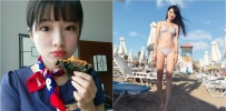 萌到沒天理！超Q空姐有張娃娃臉　結果制服一脫...那雙大...